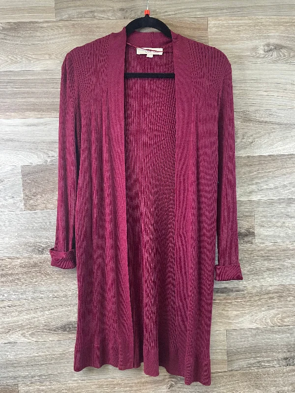 Cardigan By Loft In Maroon, Size: S