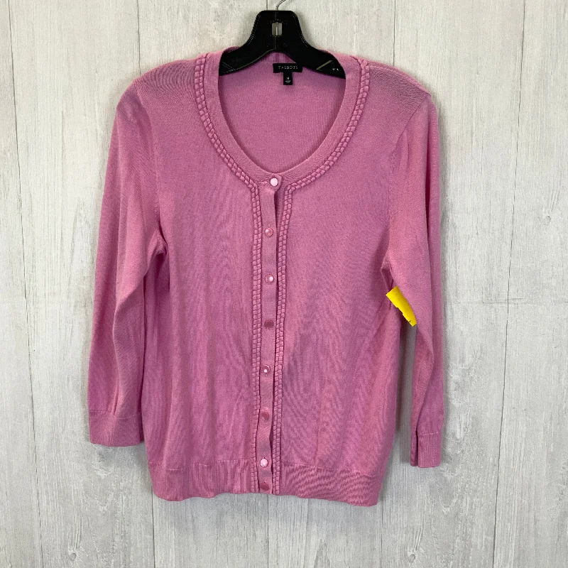 Cardigan By Talbots In Pink, Size: M