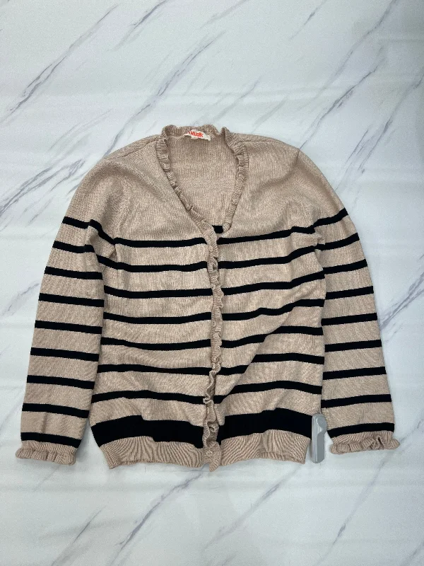 Sweater Cardigan By Cmc In Striped Pattern, Size: S