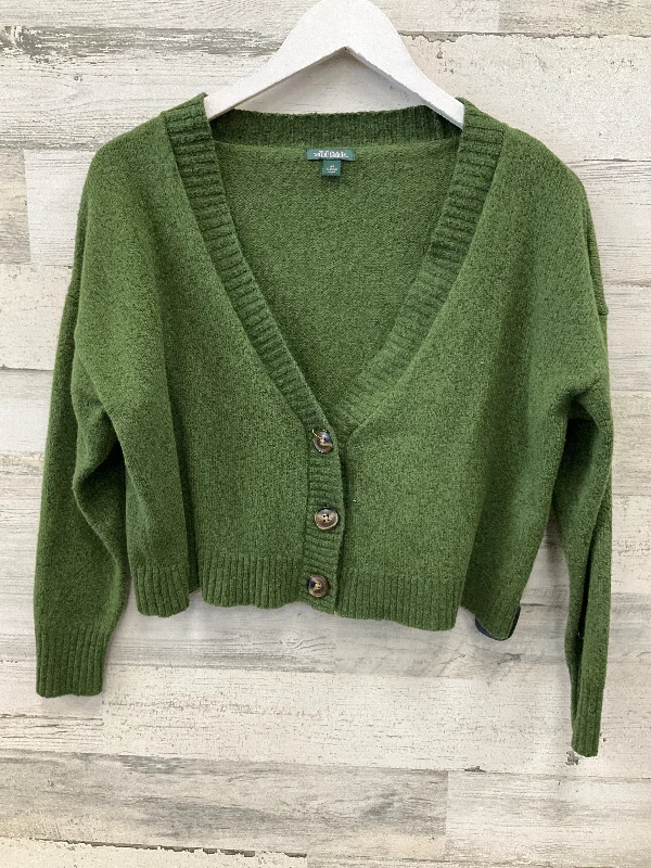 Sweater Cardigan By Wild Fable In Green, Size: Xs