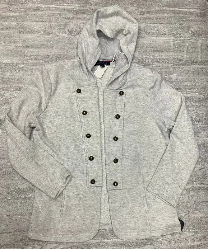 Cardigan By Tommy Hilfiger In Grey, Size: Xl