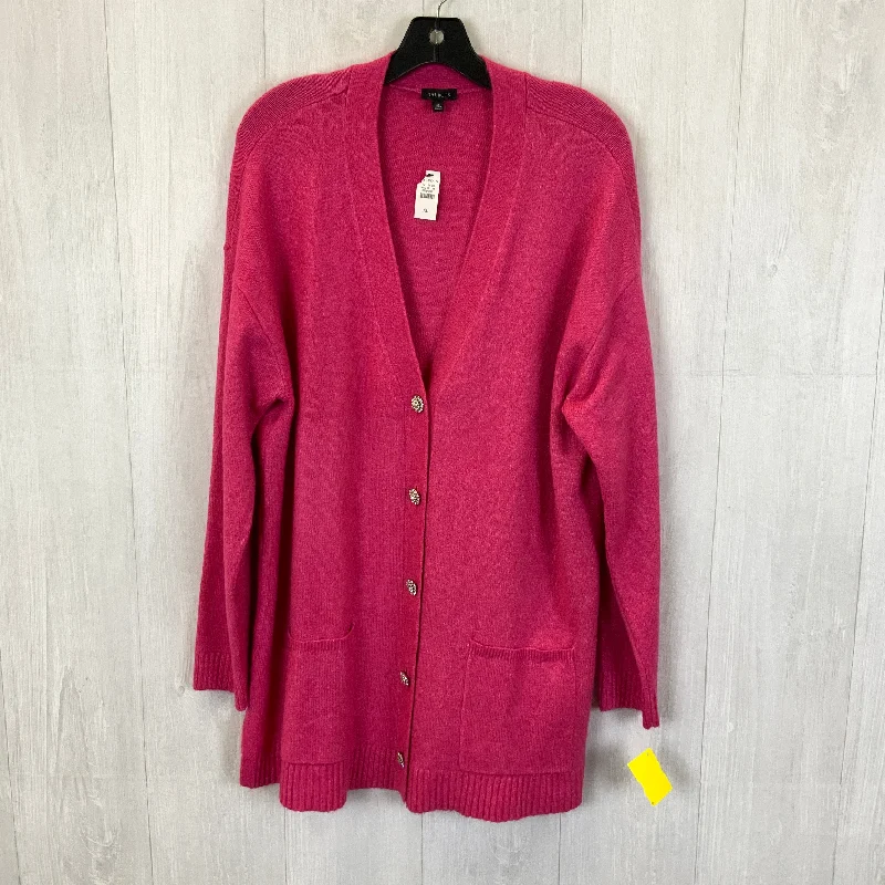 Sweater Cardigan By Talbots In Pink, Size: Xl