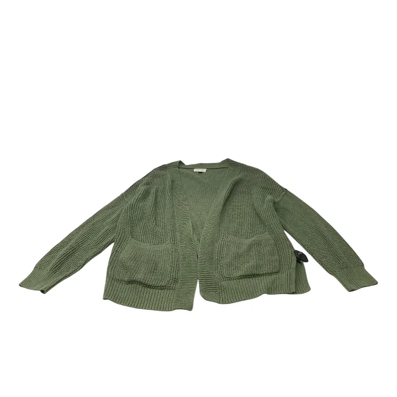 Sweater Cardigan By Universal Thread In Green, Size: L