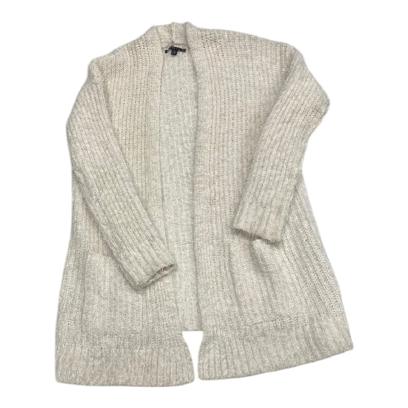 Sweater Cardigan By Cyrus Knits In Cream, Size: Xl