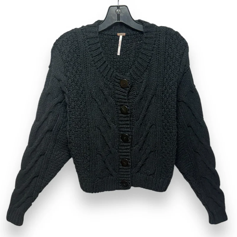 Sweater Cardigan By Free People In Black, Size: S