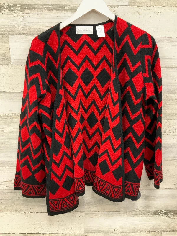 Sweater Cardigan By Alfred Dunner In Red, Size: L