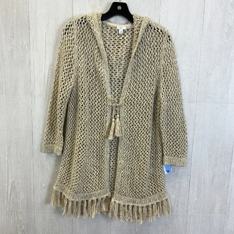 Sweater Cardigan By J. Jill In Tan, Size: S