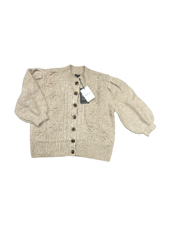 Cardigan By Who What Wear In Beige, Size: 1x