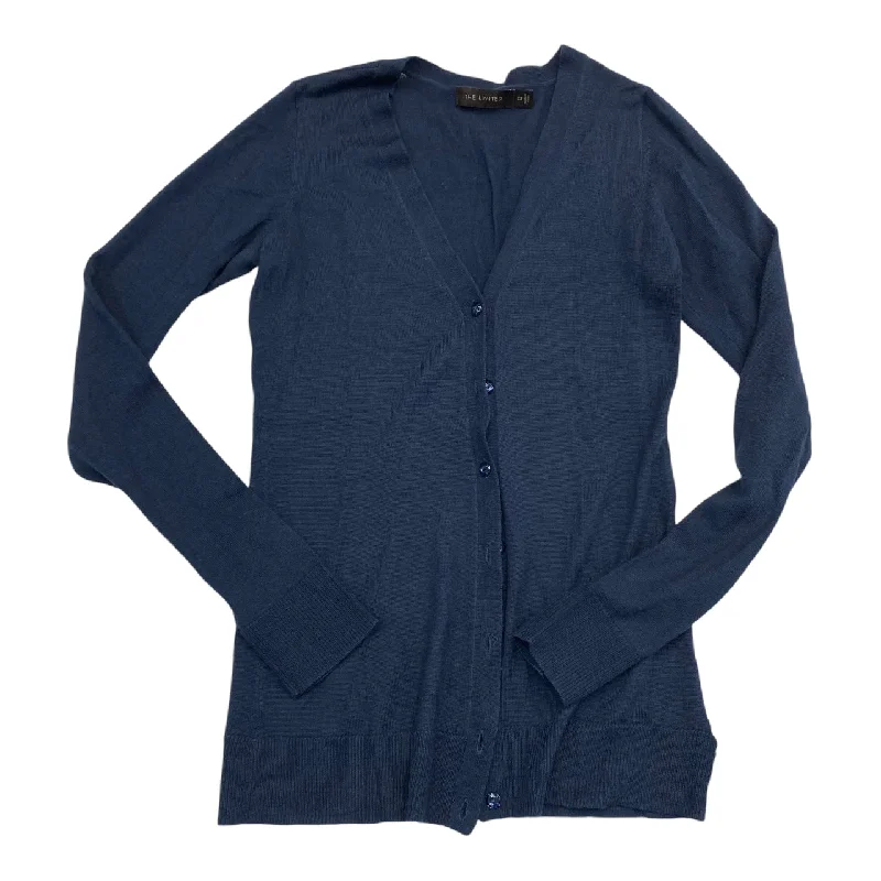 Sweater Cardigan By Limited In Navy, Size: Xs