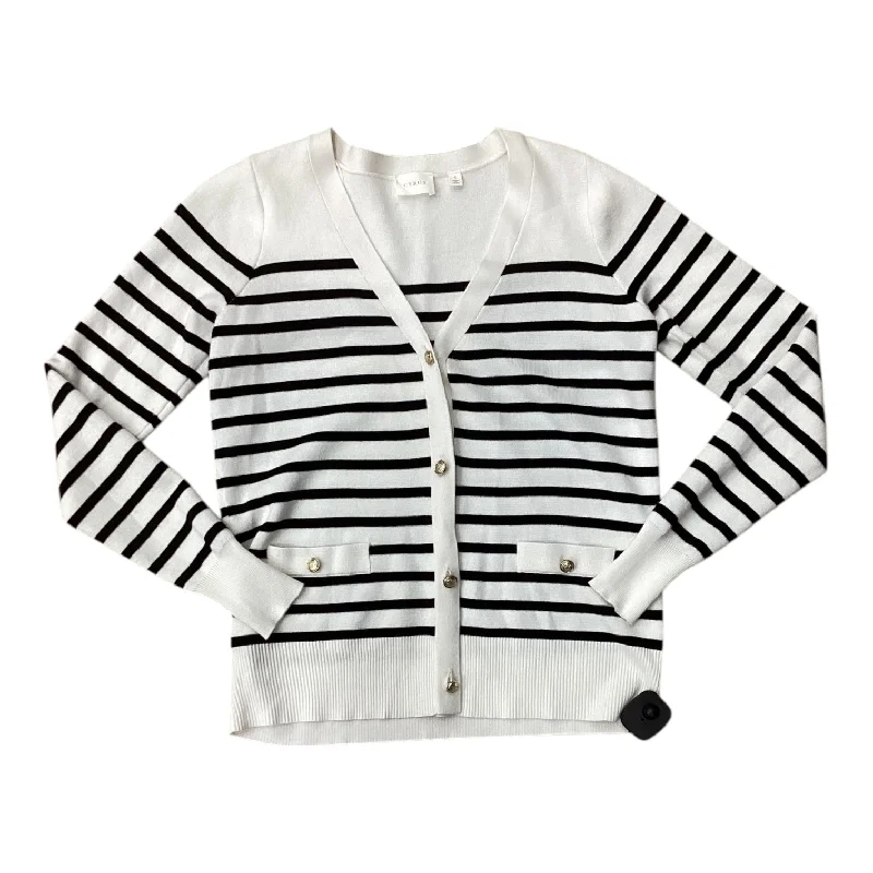 Cardigan By Cyrus Knits In Striped Pattern, Size: S