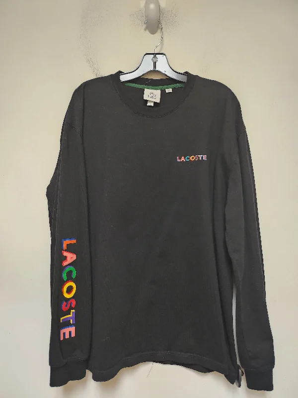 Top Long Sleeve Basic By Lacoste In Black, Size: Xl