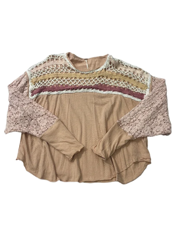 Top Long Sleeve By Free People In Multi-colored, Size: M