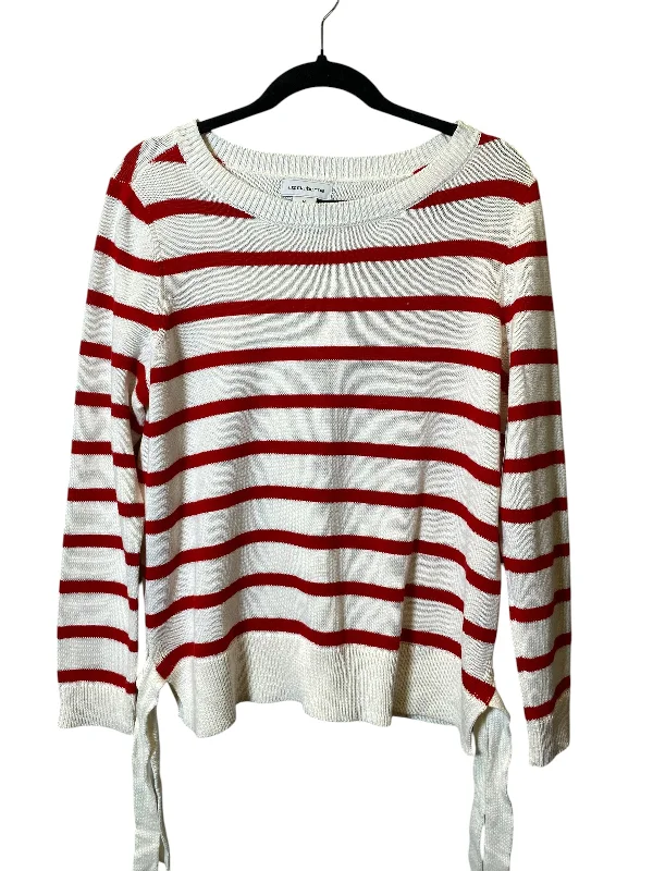 Top Long Sleeve By Liz Claiborne In Striped Pattern, Size: M