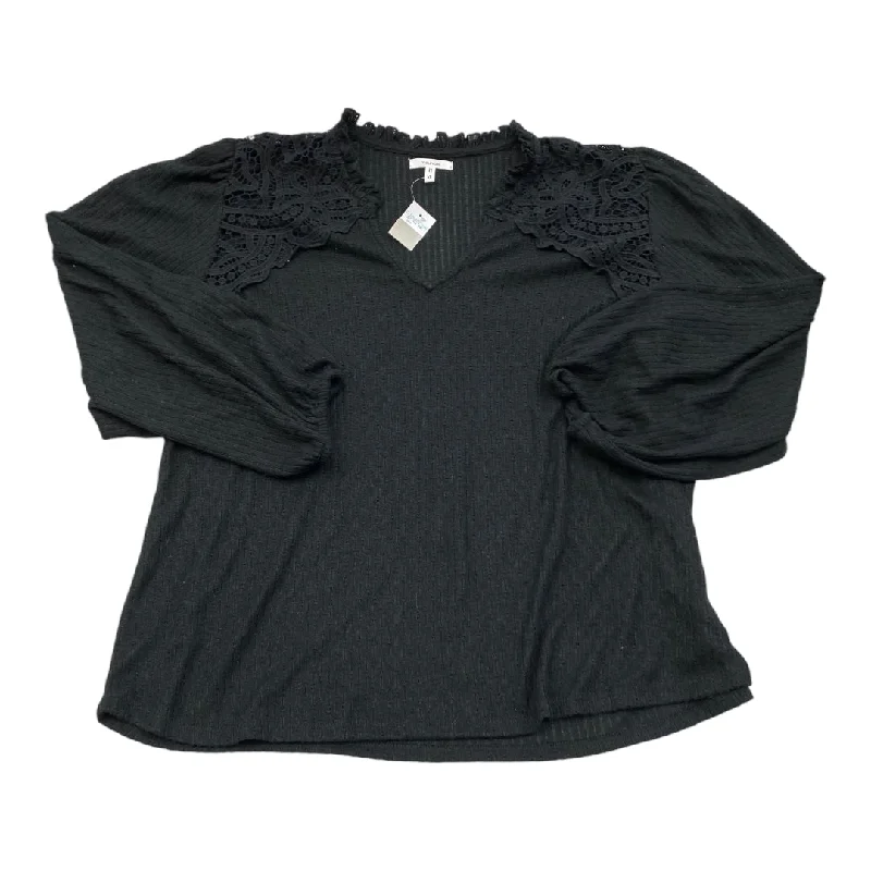 Top Long Sleeve By Maurices In Black, Size: Xl