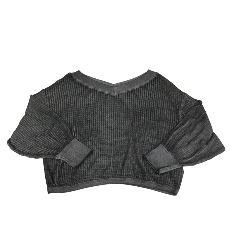 Top Long Sleeve By We The Free In Grey, Size: L