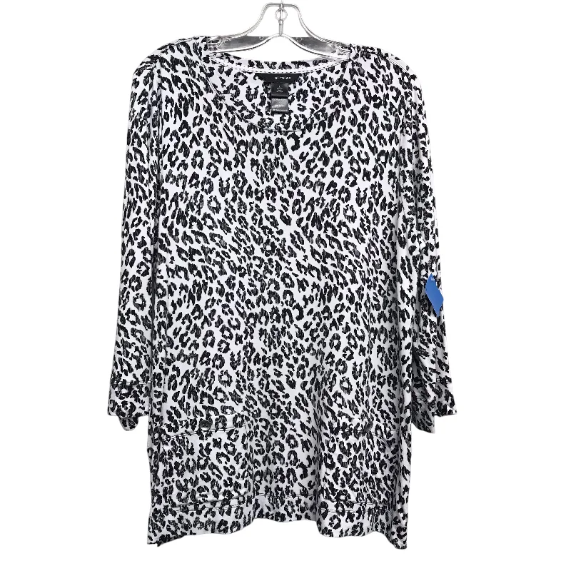 Top Ls By Ali Miles In Animal Print, Size:L