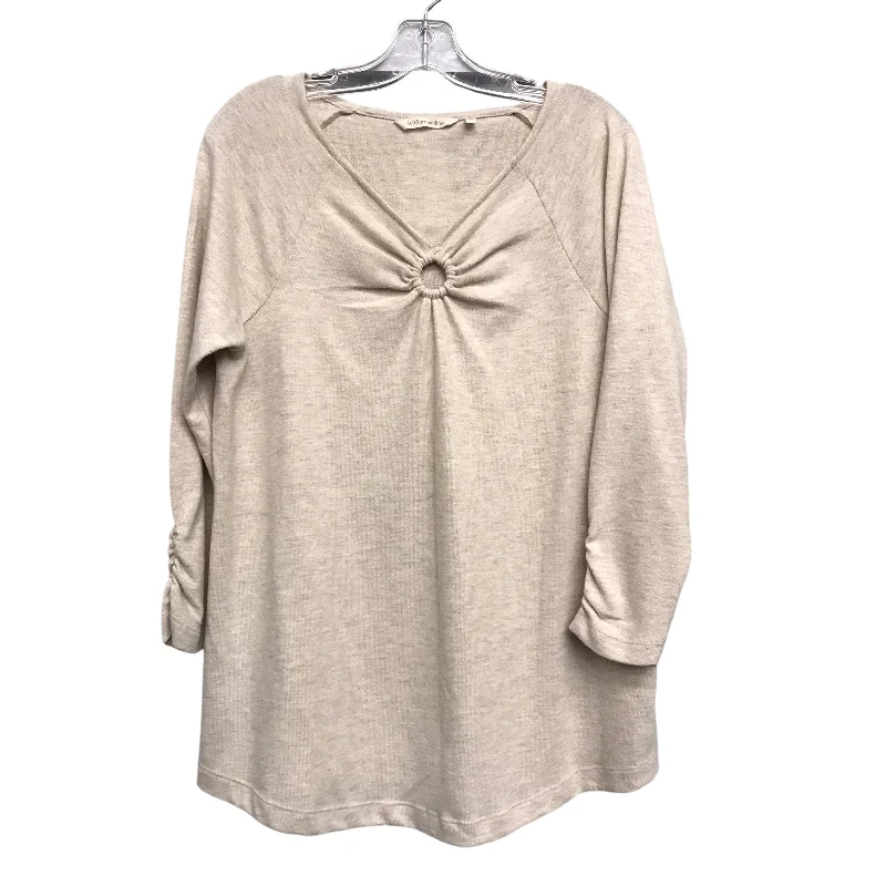 Top Ls By Soft Surroundings In Beige, Size:L