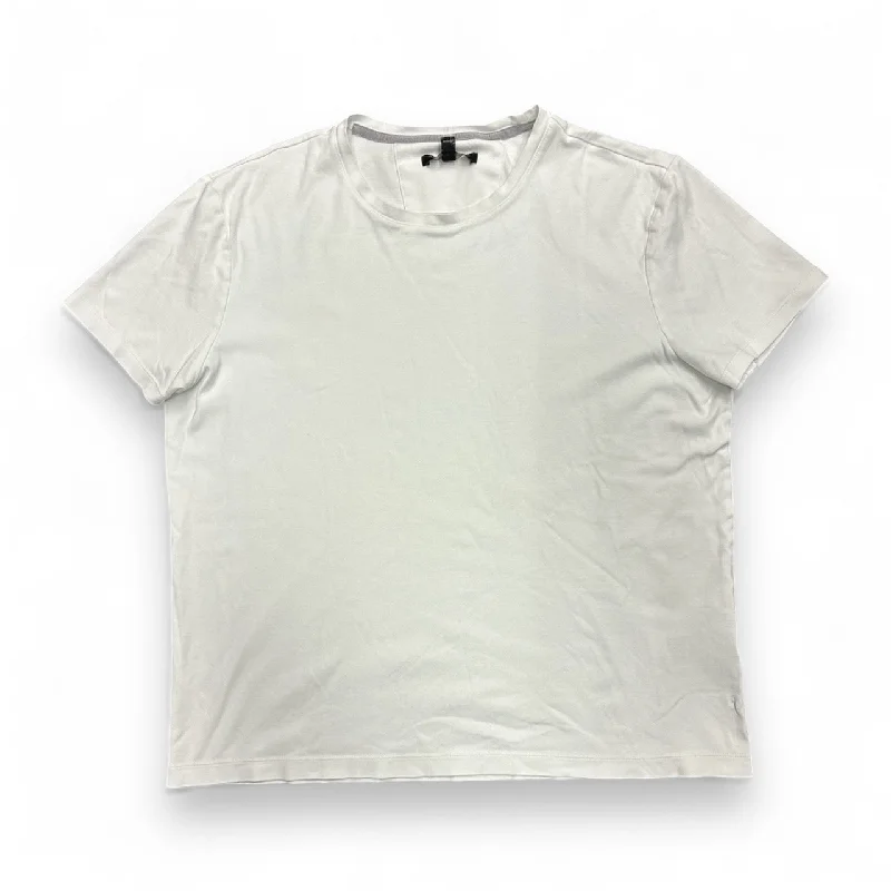 Top Short Sleeve Basic By Banana Republic In White, Size: L