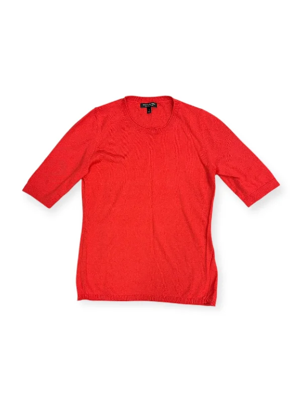 Top Short Sleeve By Banana Republic In Red, Size: S