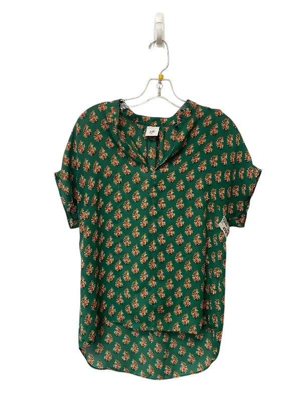 Top Short Sleeve By Cabi In Green, Size: Xs