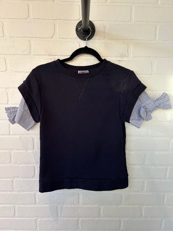 Top Short Sleeve By Chelsea 28 In Blue, Size: Xs