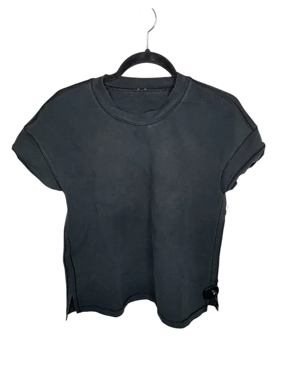 Top Short Sleeve By Lululemon In Black, Size: M