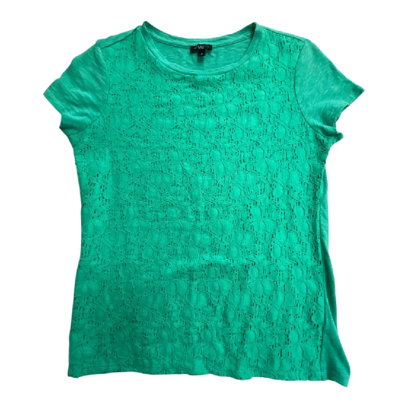 Top Short Sleeve By Talbots In Green, Size: Xs