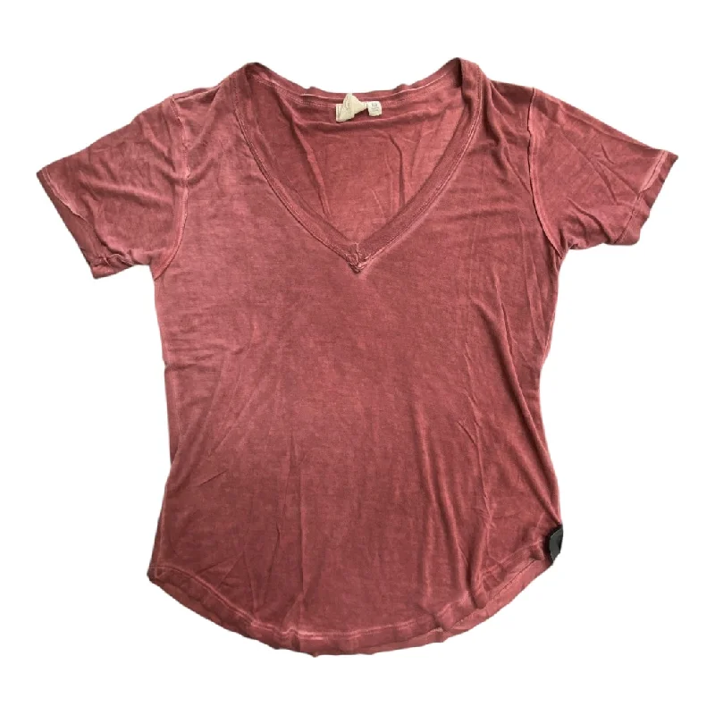 Top Short Sleeve By White Crow In Pink, Size: Xs