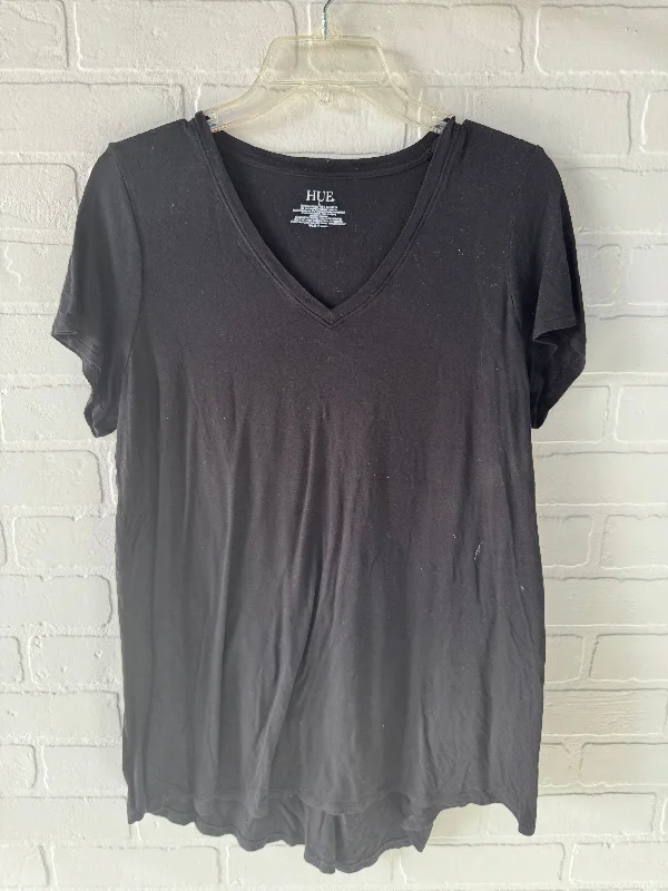 Top Short Sleeve Basic By Hue In Black, Size: L