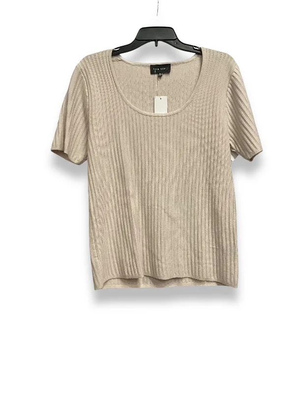 Top Short Sleeve Basic By Premise In Grey, Size: Xl