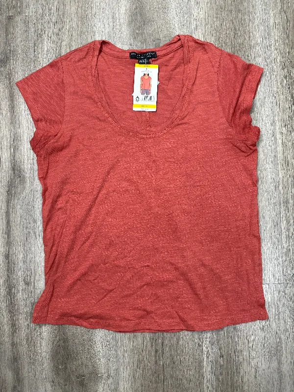 Top Short Sleeve Basic By Social Standard By Sanctuary In Orange, Size: M