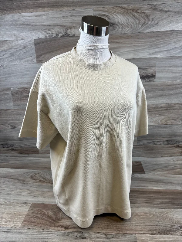 Top Short Sleeve By Clothes Mentor In Taupe, Size: S