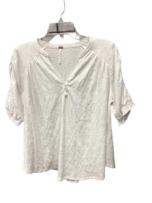 Top Short Sleeve By Free People In White, Size: S