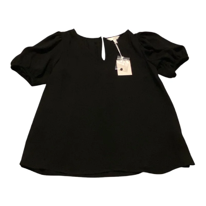 Top Short Sleeve By Lc Lauren Conrad In Black, Size: S