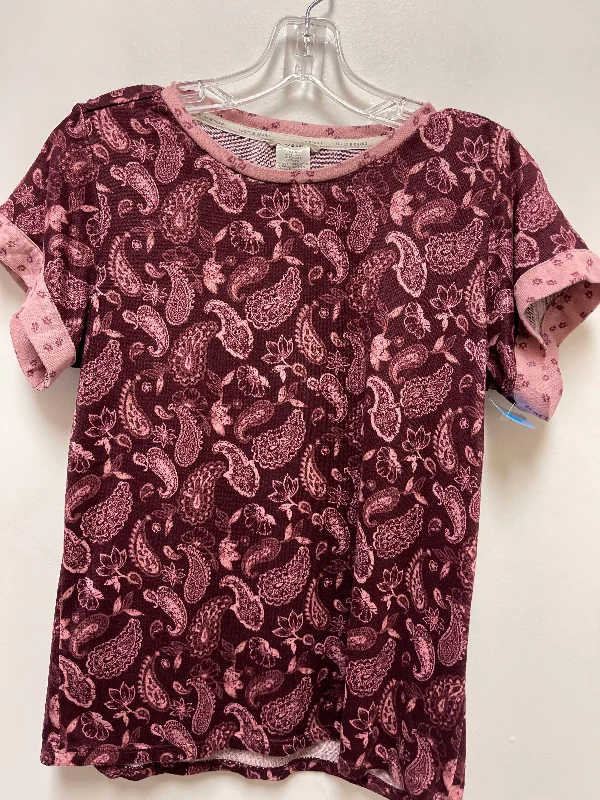 Top Short Sleeve By Lucky Brand In Purple, Size: Xs