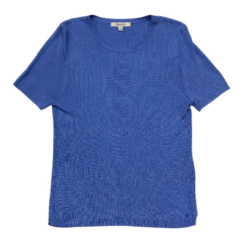 Top Short Sleeve By Madewell In Blue, Size: S