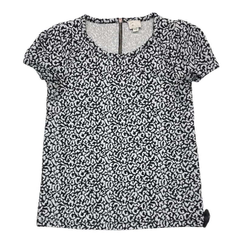 Top Short Sleeve By Postmark In Black & White, Size: Xs