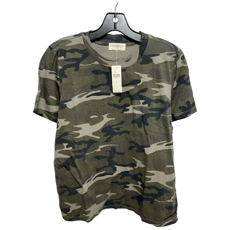 Top Short Sleeve By T.la In Camouflage Print, Size: M