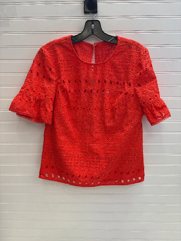 Top Short Sleeve By Trina Turk In Red, Size: M