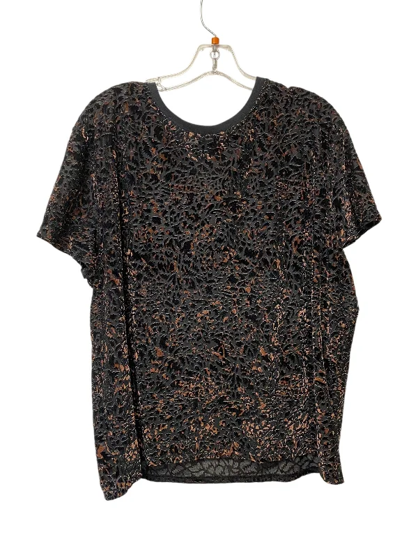 Top Short Sleeve By We The Free In Black & Brown, Size: Xs