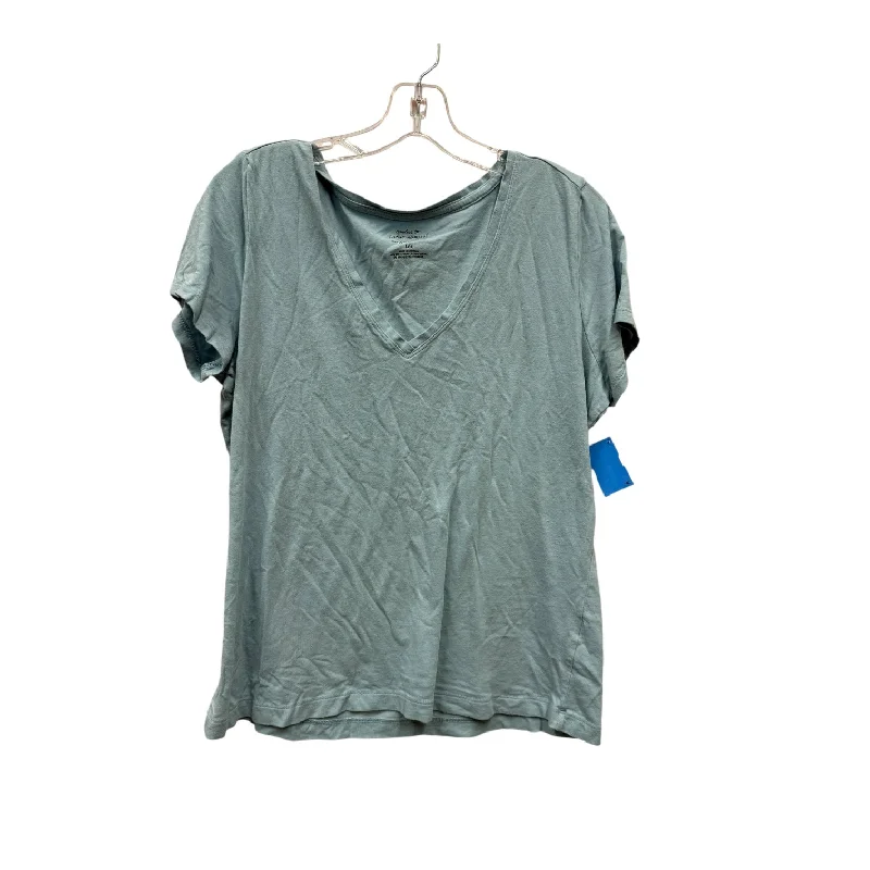 Top Ss Basic By Banana Republic In Blue, Size:L