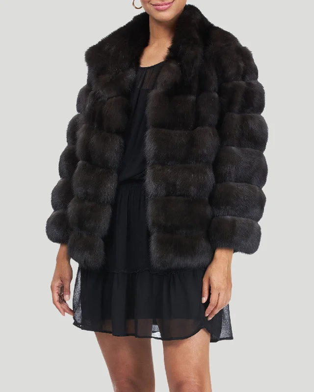 Horizontal Russian Sable Jacket