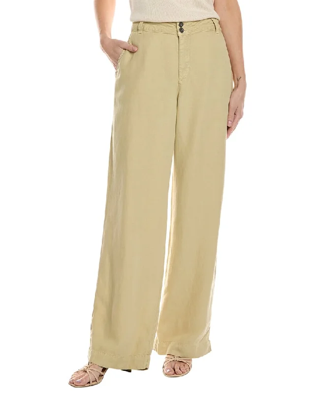 Bella Dahl Clean Hem High Waist Linen-Blend Pant