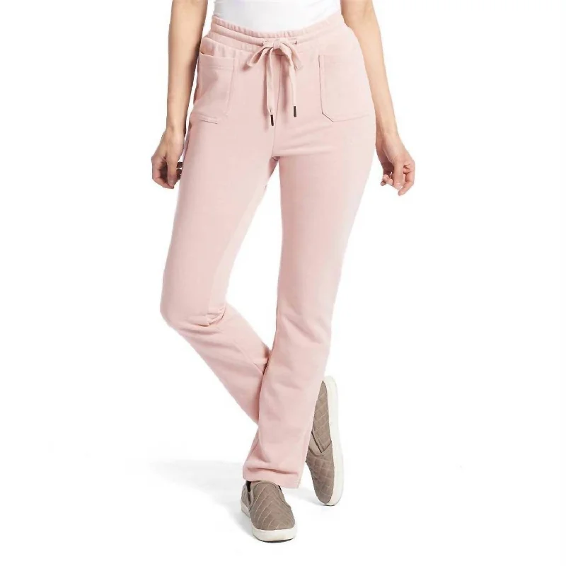 Boyfriend Drawstring Sweatpants In Dusty Pink