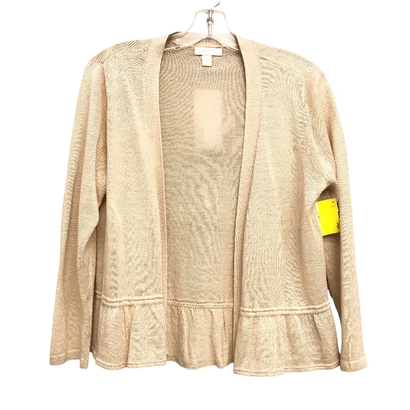 Cardigan By Charter Club In Beige, Size:M