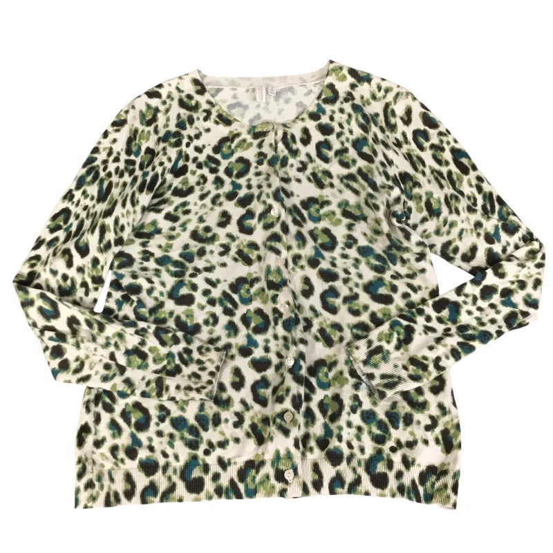 Cardigan By Madison In Animal Print, Size: M