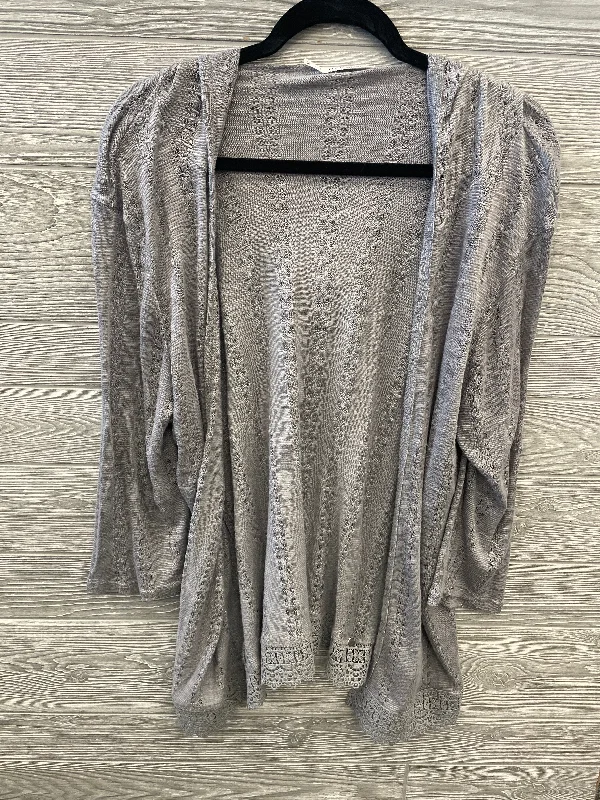 Cardigan By Maurices In Grey, Size: 2x