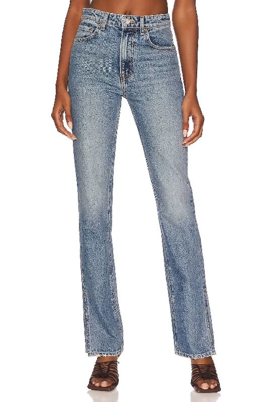 Harlow High Rise Slim Boot Jean With Slit In Divisadero