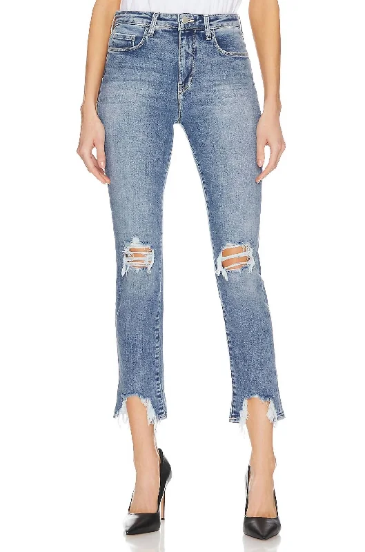 High Line High Rise Skinny Jean In Sodalite Destruct