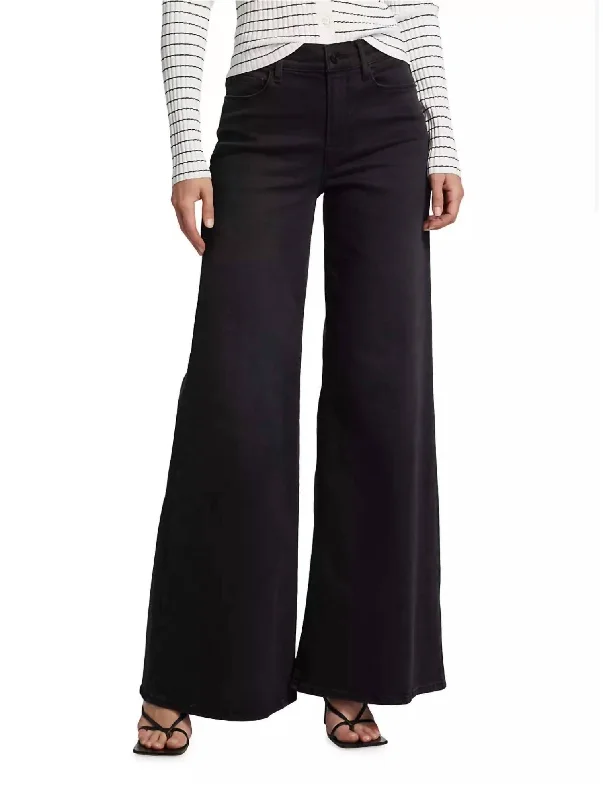 Le Palazzo Wide-Leg Jeans In Black